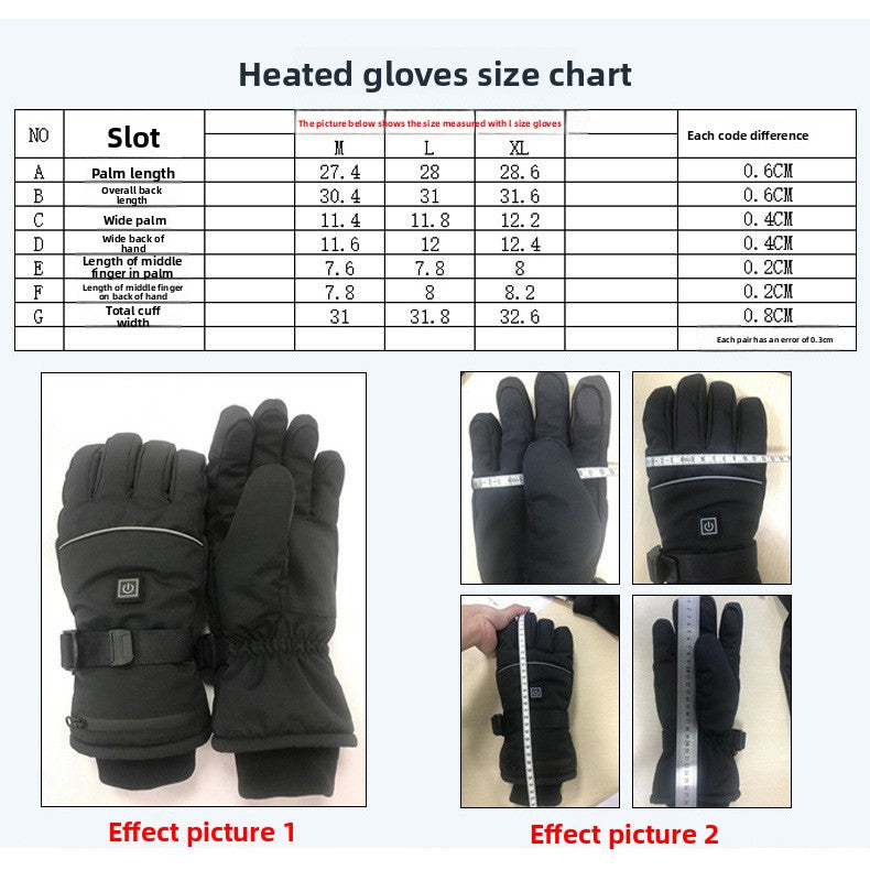 Charging heated cycling gloves